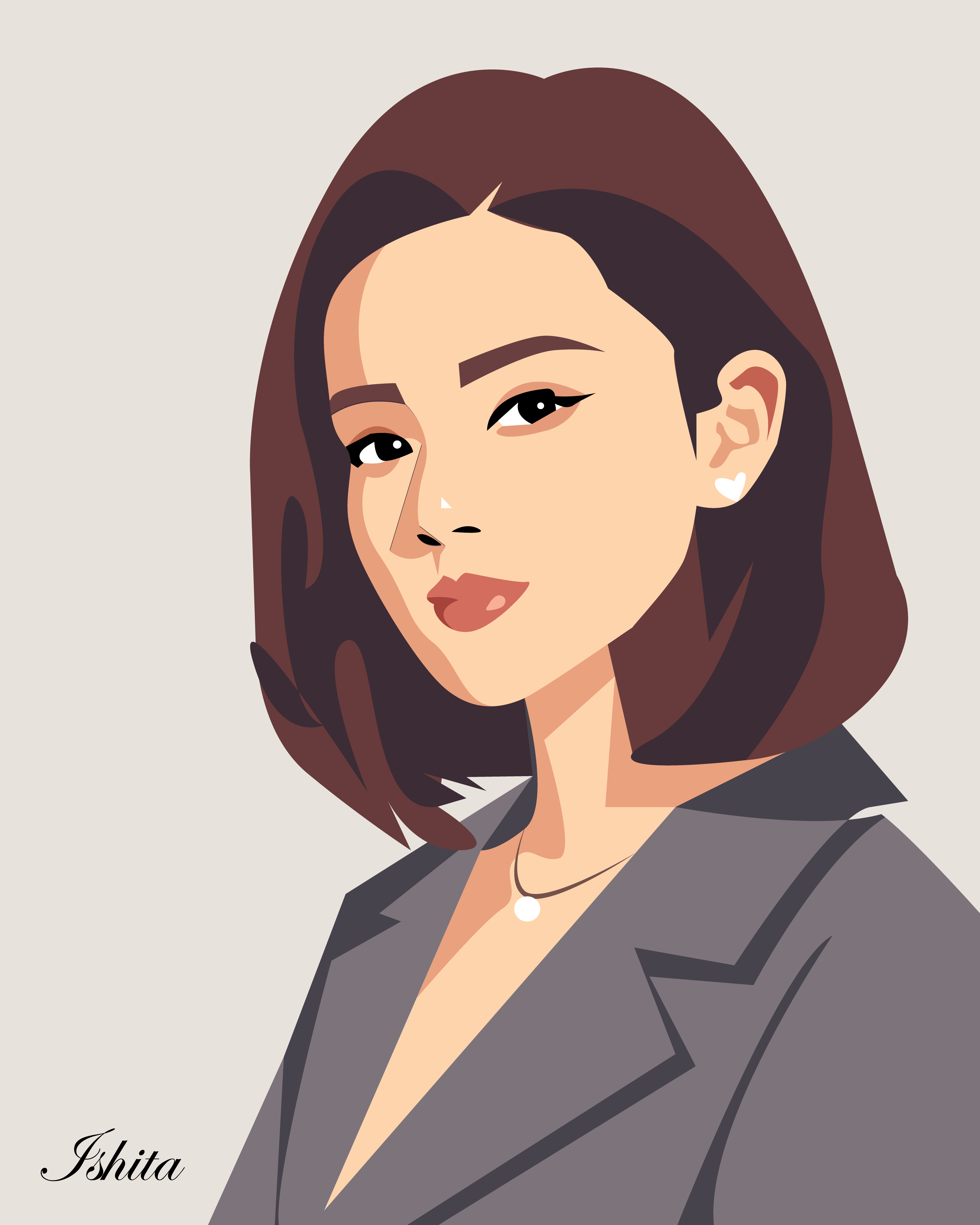 Working lady design graphic design illustration minimalist vector