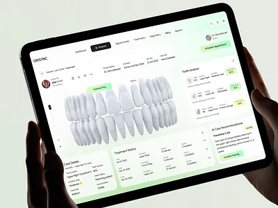 Dental Clinic Dashboard 3d admin panel analytics dashboard clean design crm dashboard design data visualization dental health tech healthcare medical medtech patient management saas ui uiux ux web app
