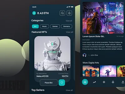 NFT Marketplace App branding design graphic design illustration logo search ui ux vector web design