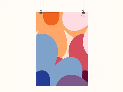 Floral | Illustration Poster design floral graphics illustration minimal poster shapes simple text typography
