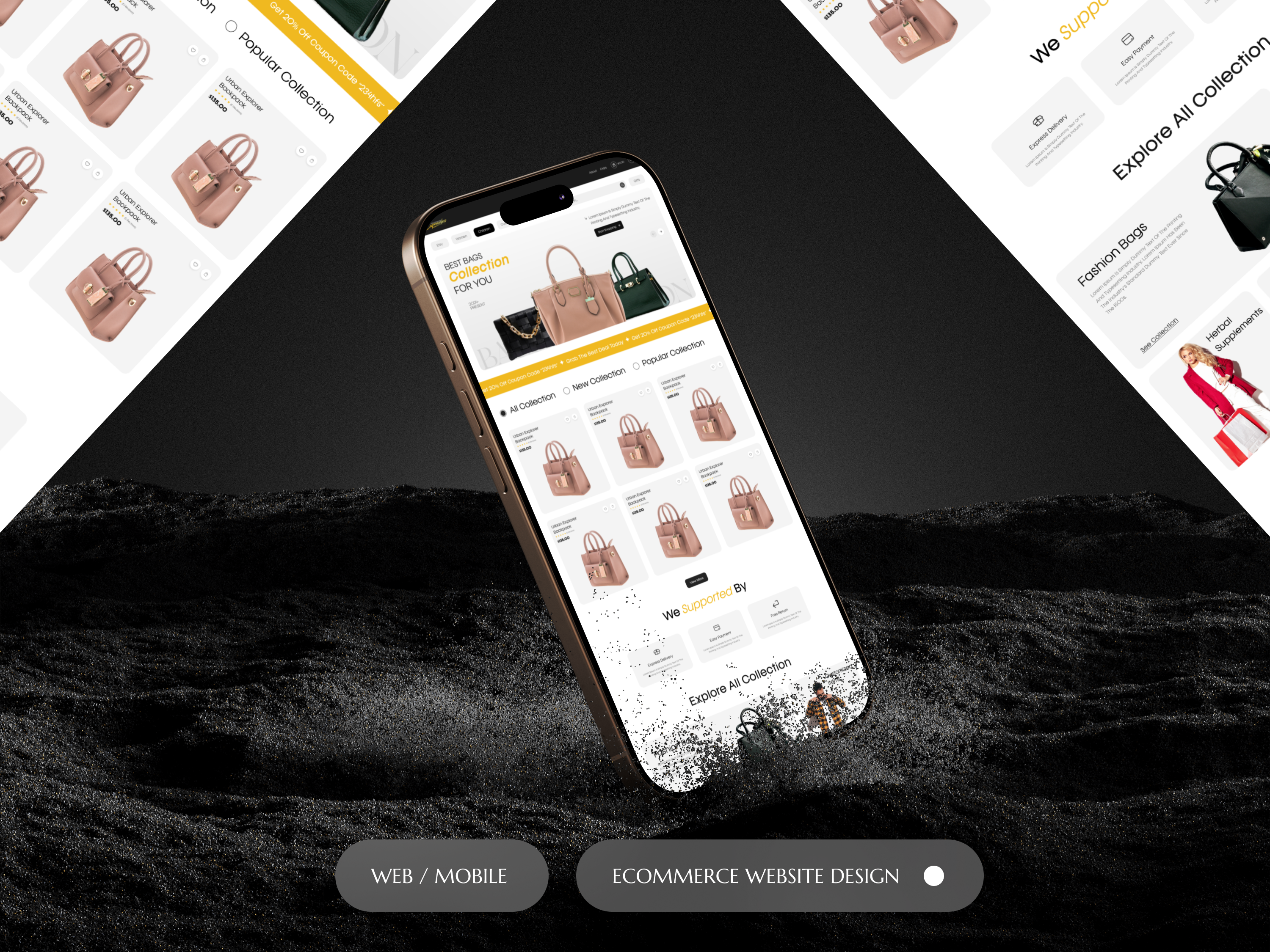 Expenseless Ecommerce UI Design