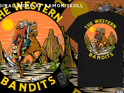 THE WESTERN BANDIT branding design graphic design illustration logo motion graphics typography vector