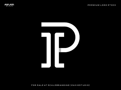Letter IP or PI Logo 3d animation app art branding design flat illustration logo ui