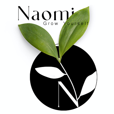 Logo design Naomi-Self care branding design grapchic design graphic design typography ui vector