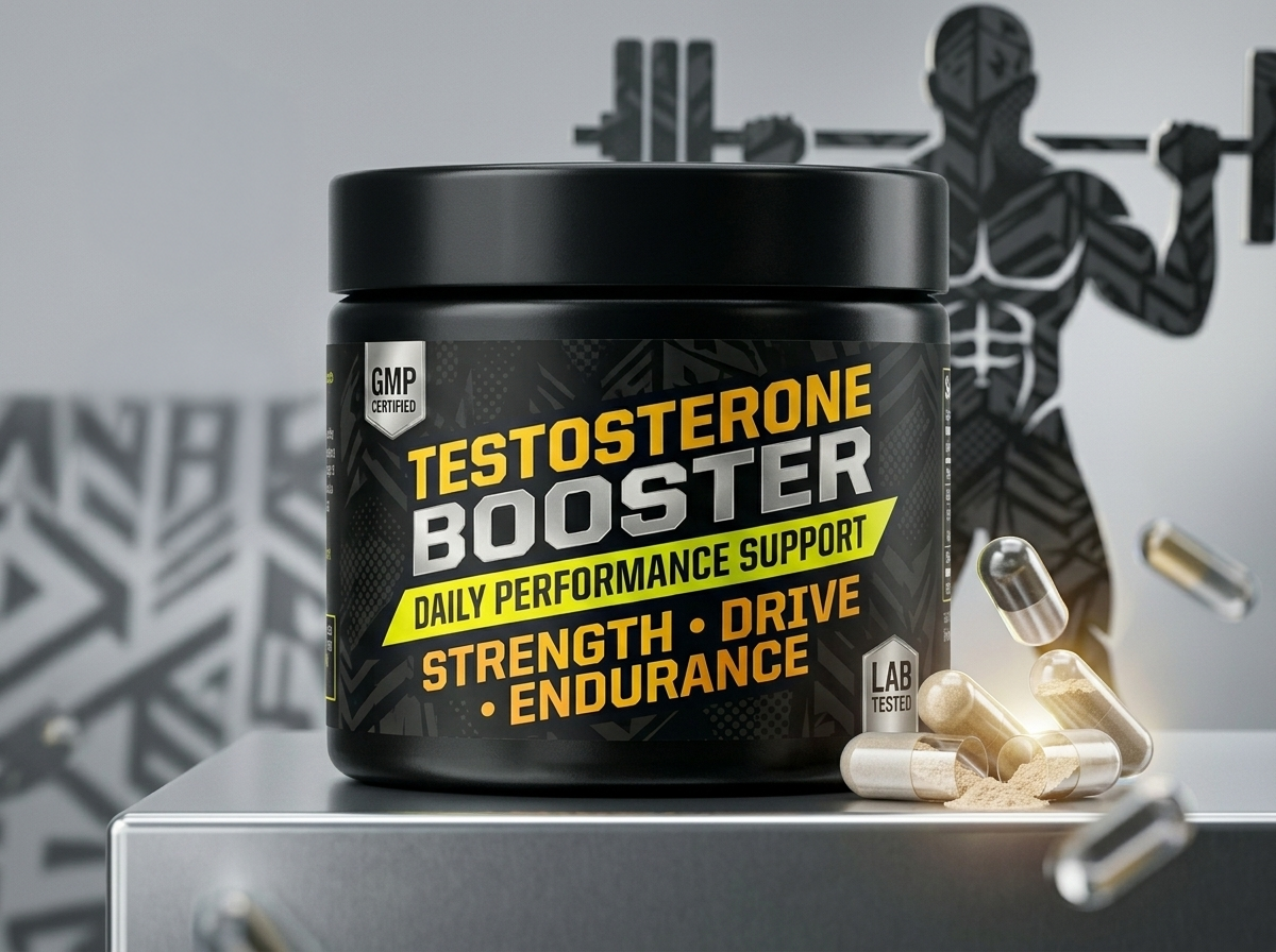 Example of Premium Supplement Packaging Design & 3D visualization