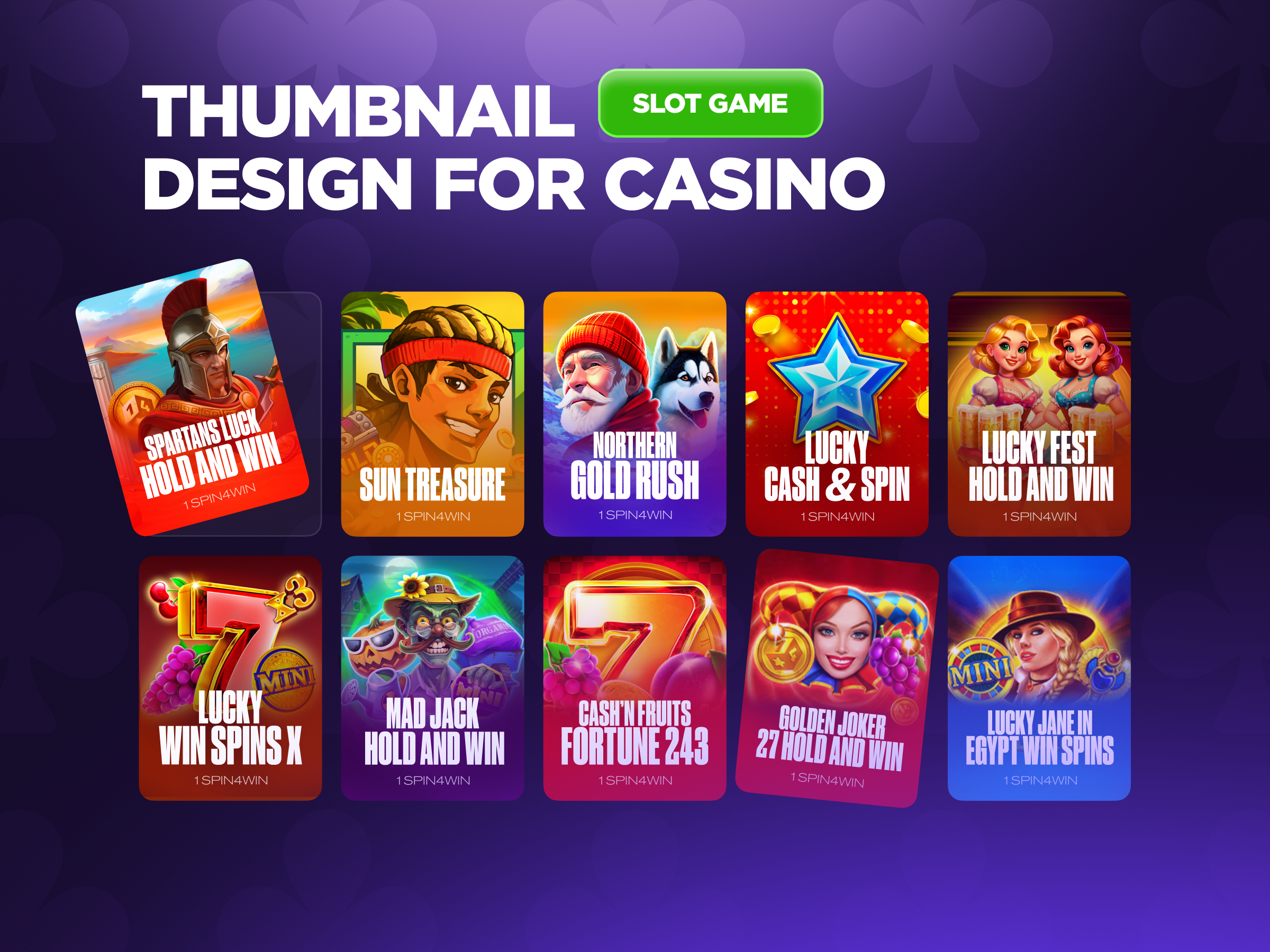 Example of Casino Games Thumbnails