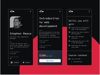 Scrumfish Software - Responsive Page Website black and white black background black design dark mode design digital agency frontend home page it course landing page mobile website responsive responsive website ui ux web web design web development website website design