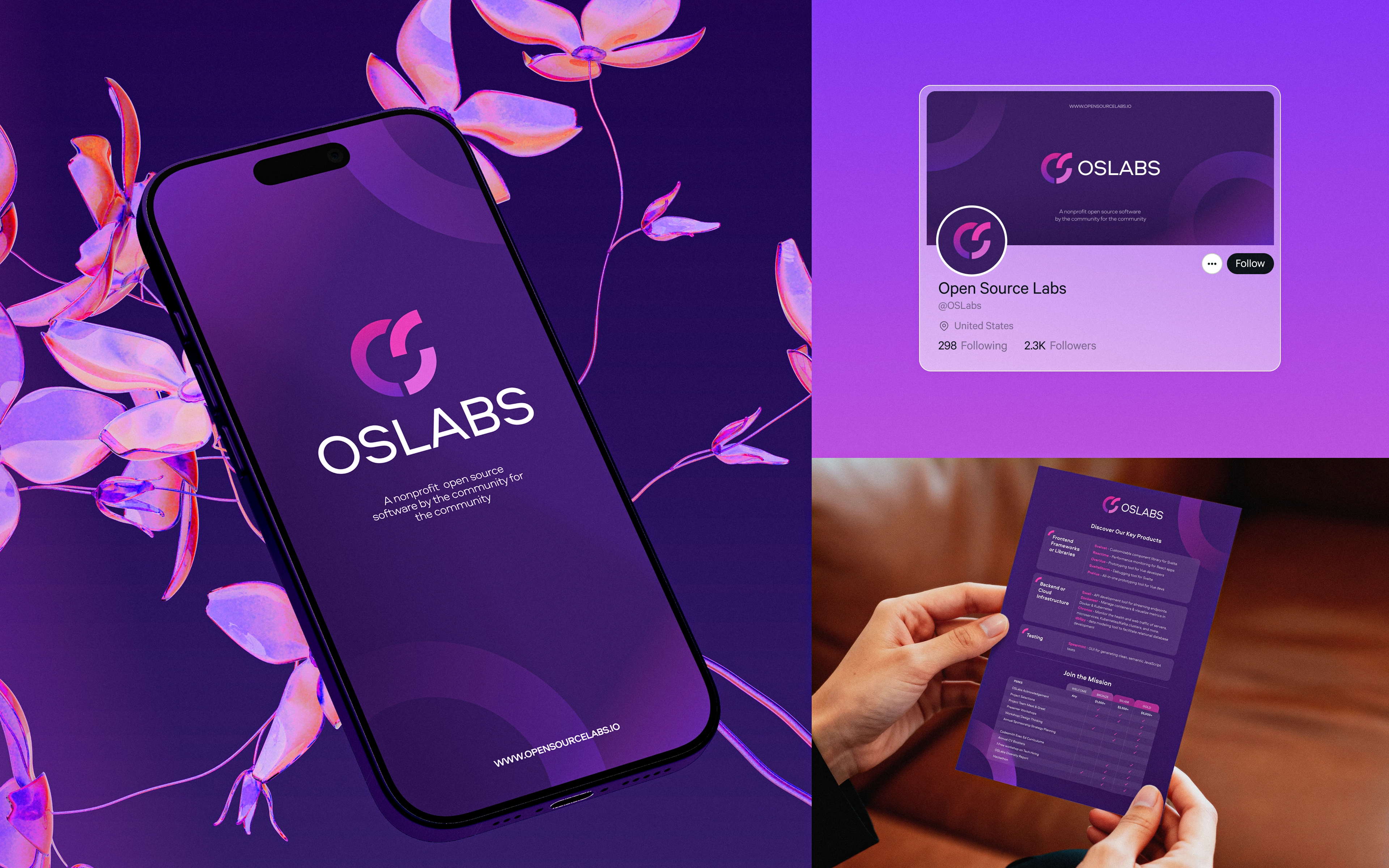 OSLabs — Digital Brand Rollout app branding design graphic design illustration logo typography ui