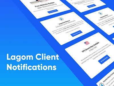 Client Notifications Extension alert animation brand branding design extension lagom notification notifications pop up promotion studio ui ux web web design whmcs wordpress