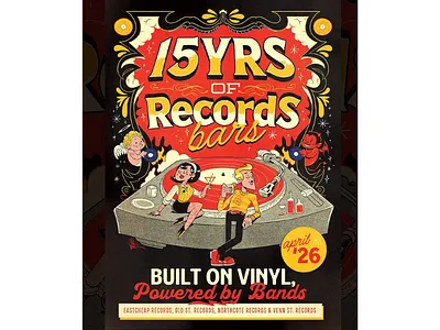 Street Rhythm X Wagner Loud bold cartoon graphic london music poster