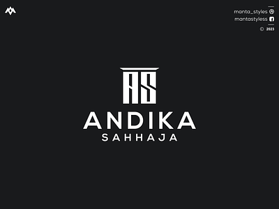ANDIKA SAHHAJA app as logo branding design icon illustration letter logo minimal sa logo ui vector