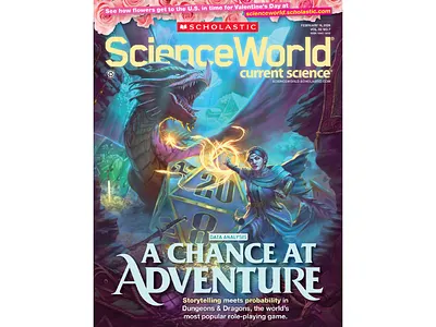 Dice and Dragons X Tony Fotix editorial fantasy games magazine painterly realistic