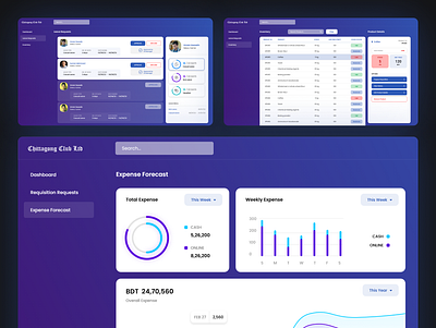 Club Management design illustration ui ux