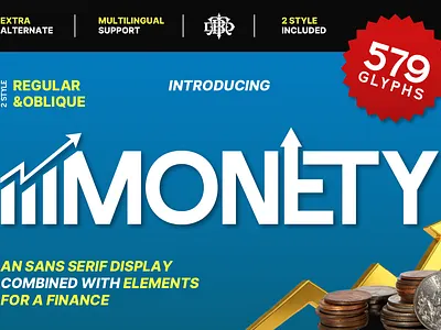 MONETY advertising font branding business business branding business font business presentation corporate font custom font display font economy font finance font fintech font font font design font style free font investment font poster font social media konten typeface