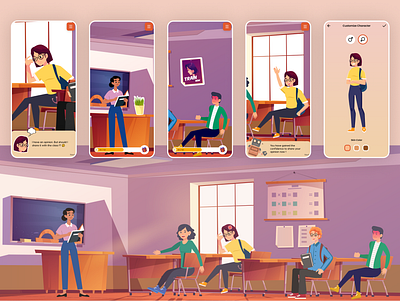 Teenager Game for Client app design game ui ux