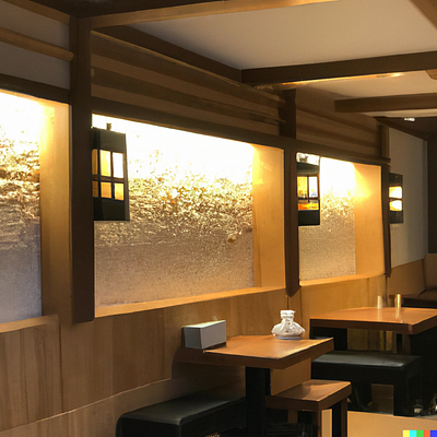 Japanese Restaurant Interior Design Concept ai design interior design concept japanese restaurant interior