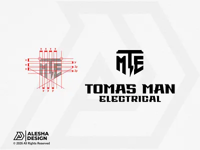 TME (Tomas Man Electrical) Logo Design For Sale awesome branding design electric electric logo electrical initial initials inspirations line art logo mark modern monogram monogram logo service sketch smart tme logo