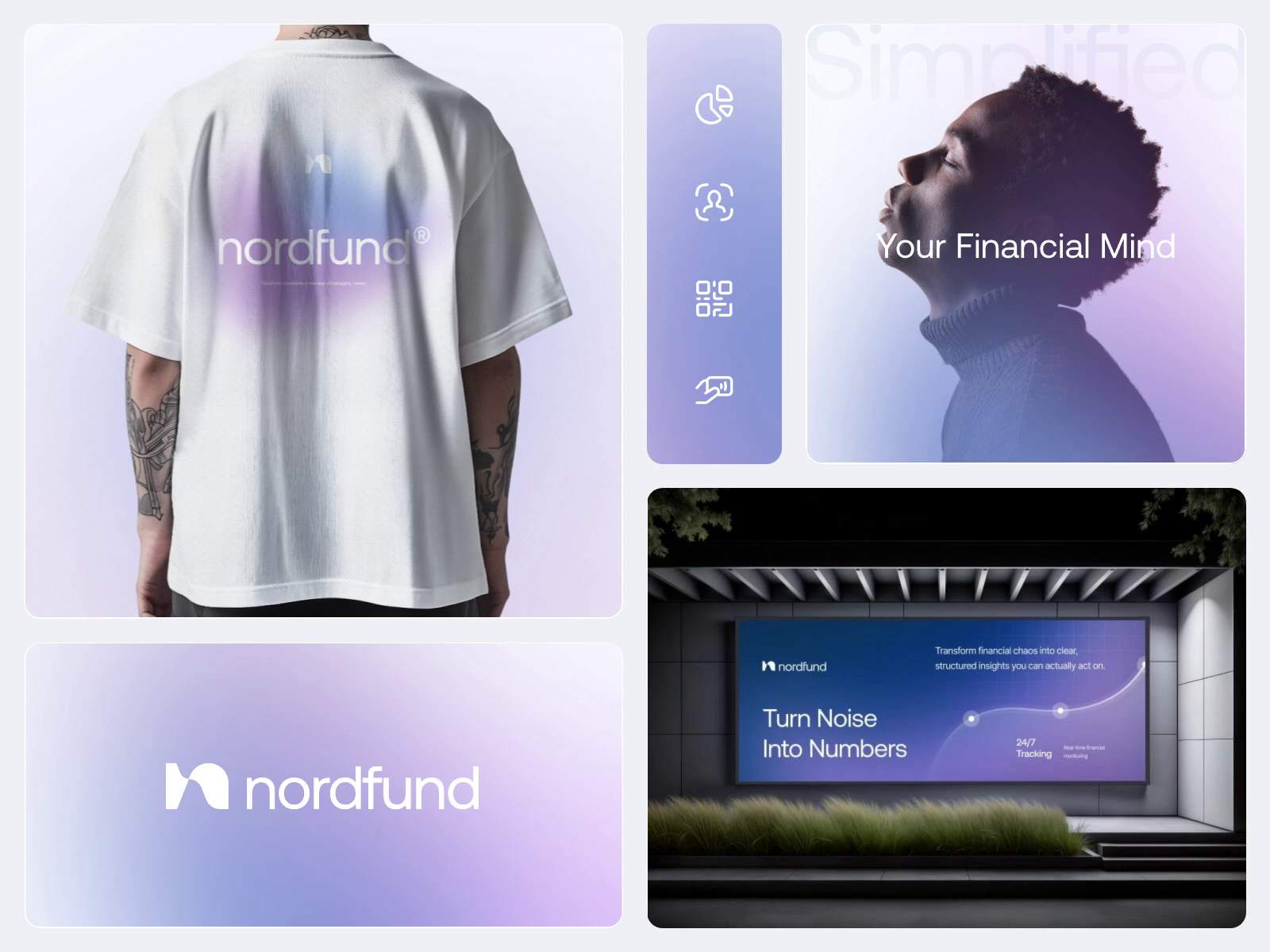 Example of Nordfund - AI Finance Money Management Logo & Branding Design