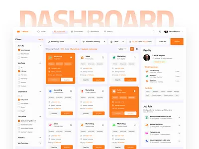 Job Finder Dashboard Design app design dashboard design design figma design figma website illustration landing page design ui ui design ui ux design