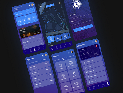 Chittagong Club App app design ui ux