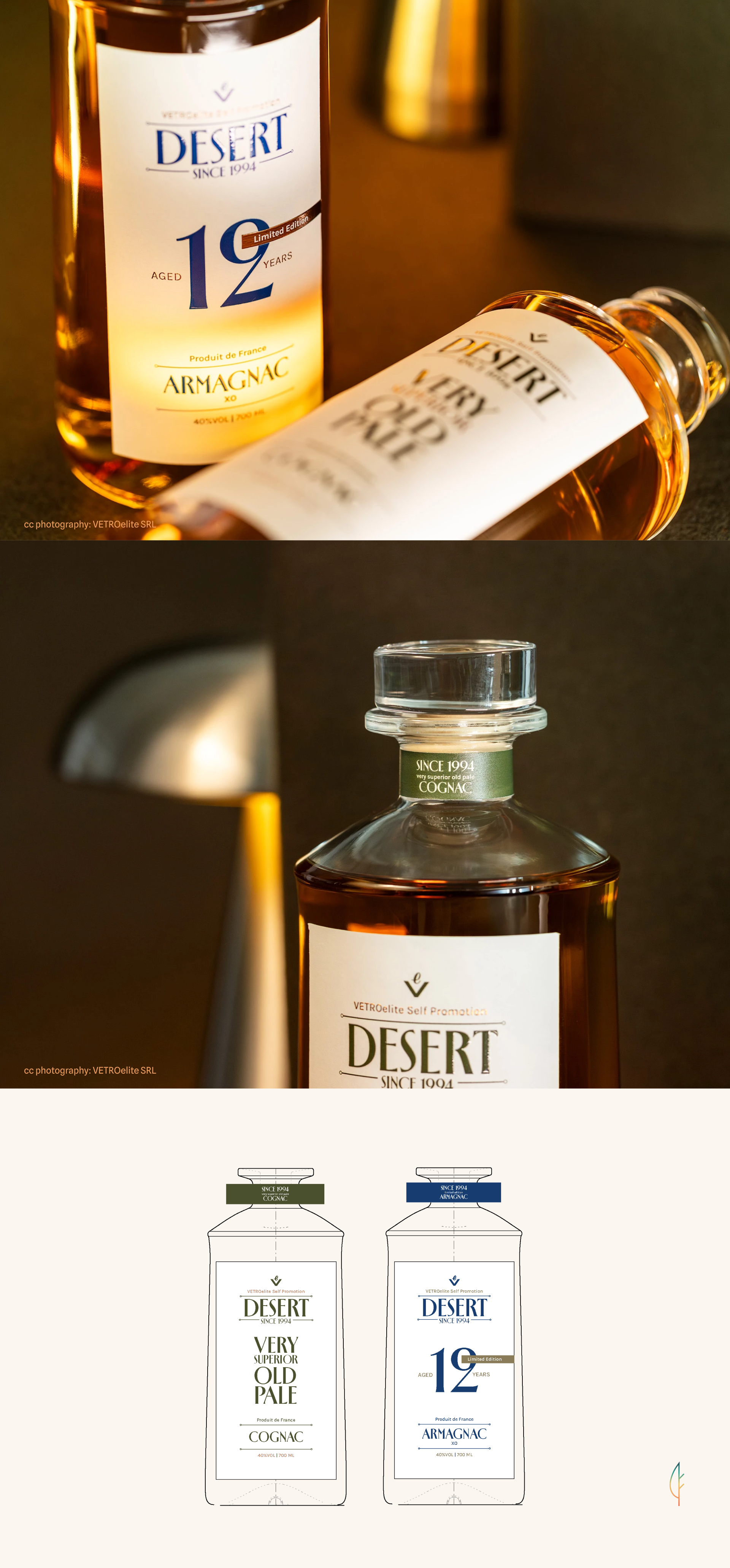 Desert | Cognac Label graphic design labeldesign packaging