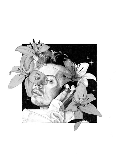 Harry Styles in Pencil drawn in Adobe Fresco adobe art conceptual design drawing illustration pencil drawing realism