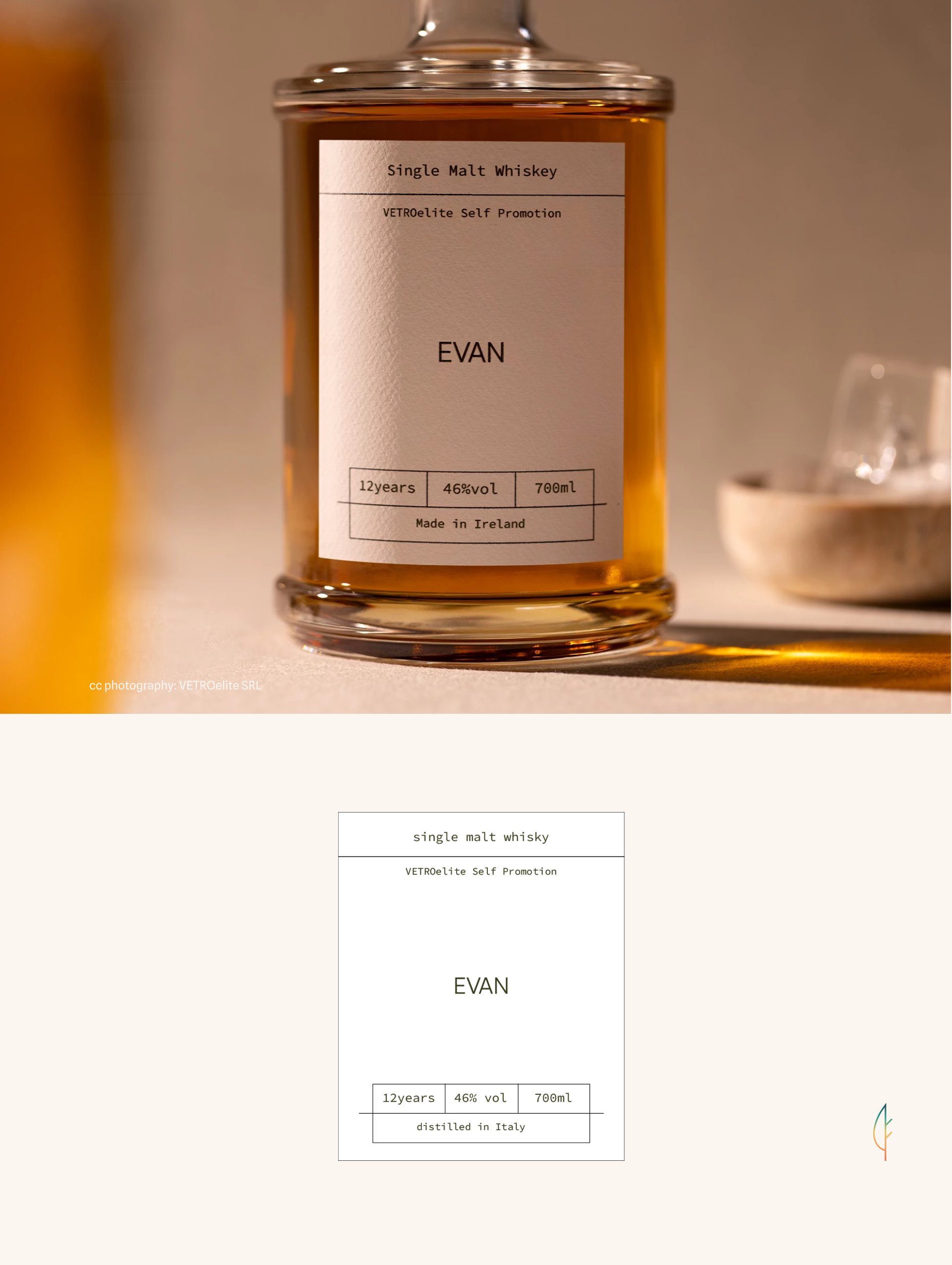 Evan | Whiskey label graphic design labeldesign packaging