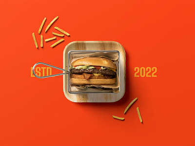 Burger Mockups branding bundle burger design download fastfood fries identity logo mockup psd restaurant template typography