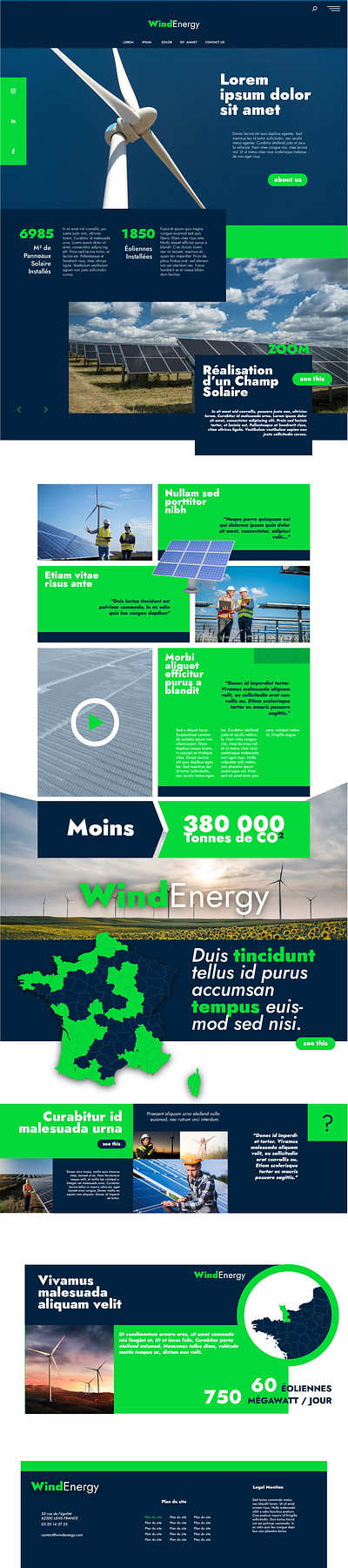 Green Energy corporate design graphic design simple template ui ux vector webdesign