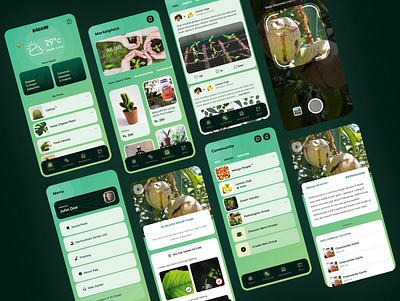 Bagaan (Gardening App) app design ui ux