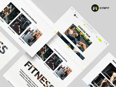 GYMFIT Website Template cenva css figma logo photopea ui ux webdisign webflow websitedesign wrodpress