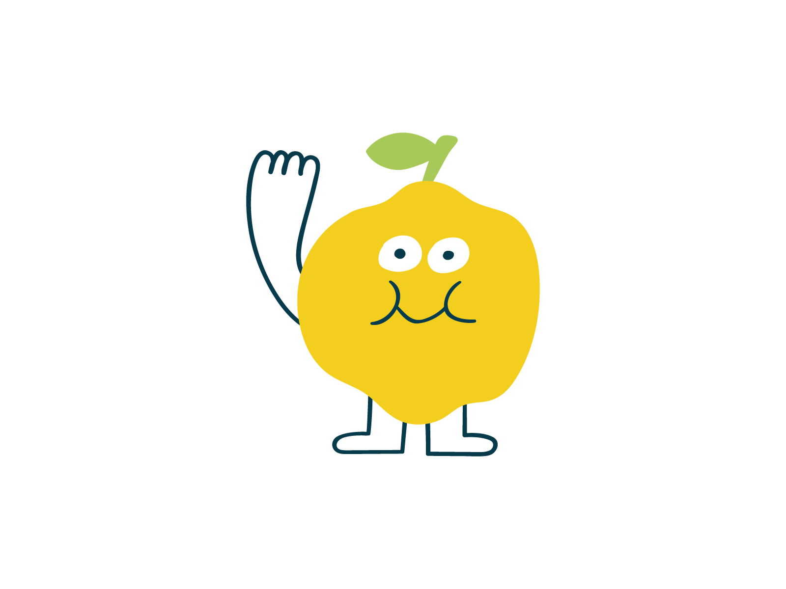 Lemon branding character citrus cute design flat food graphic design humor icon illustration lemon logo mark symbol ui