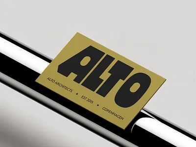 LOGO FOR ALTO ARCHITECTS architects bold bold logo brand identity brand identity design branding brutalist chunky font customized type graphic design logo logo design modern logo typography