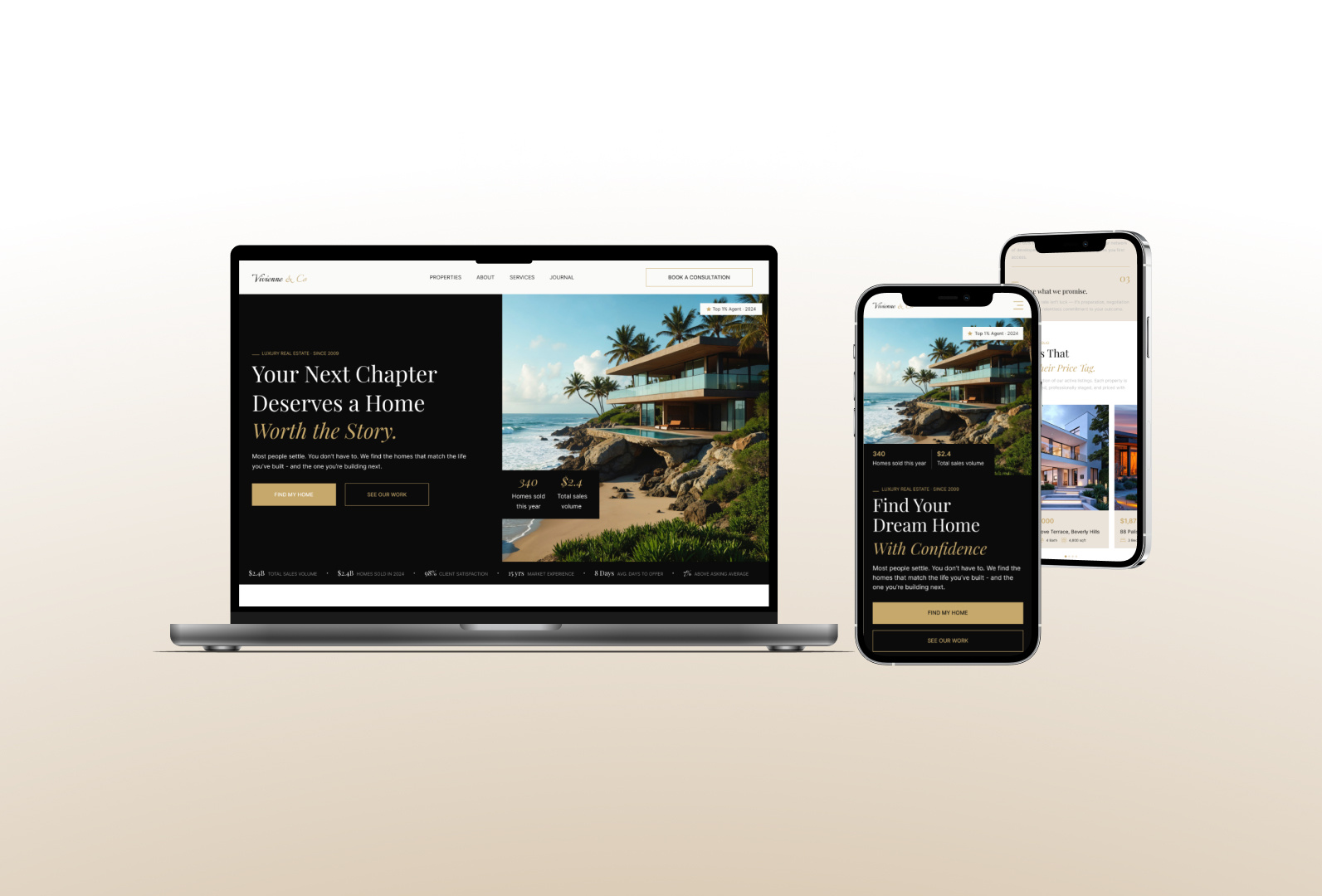 Example of Luxury Website UI Design