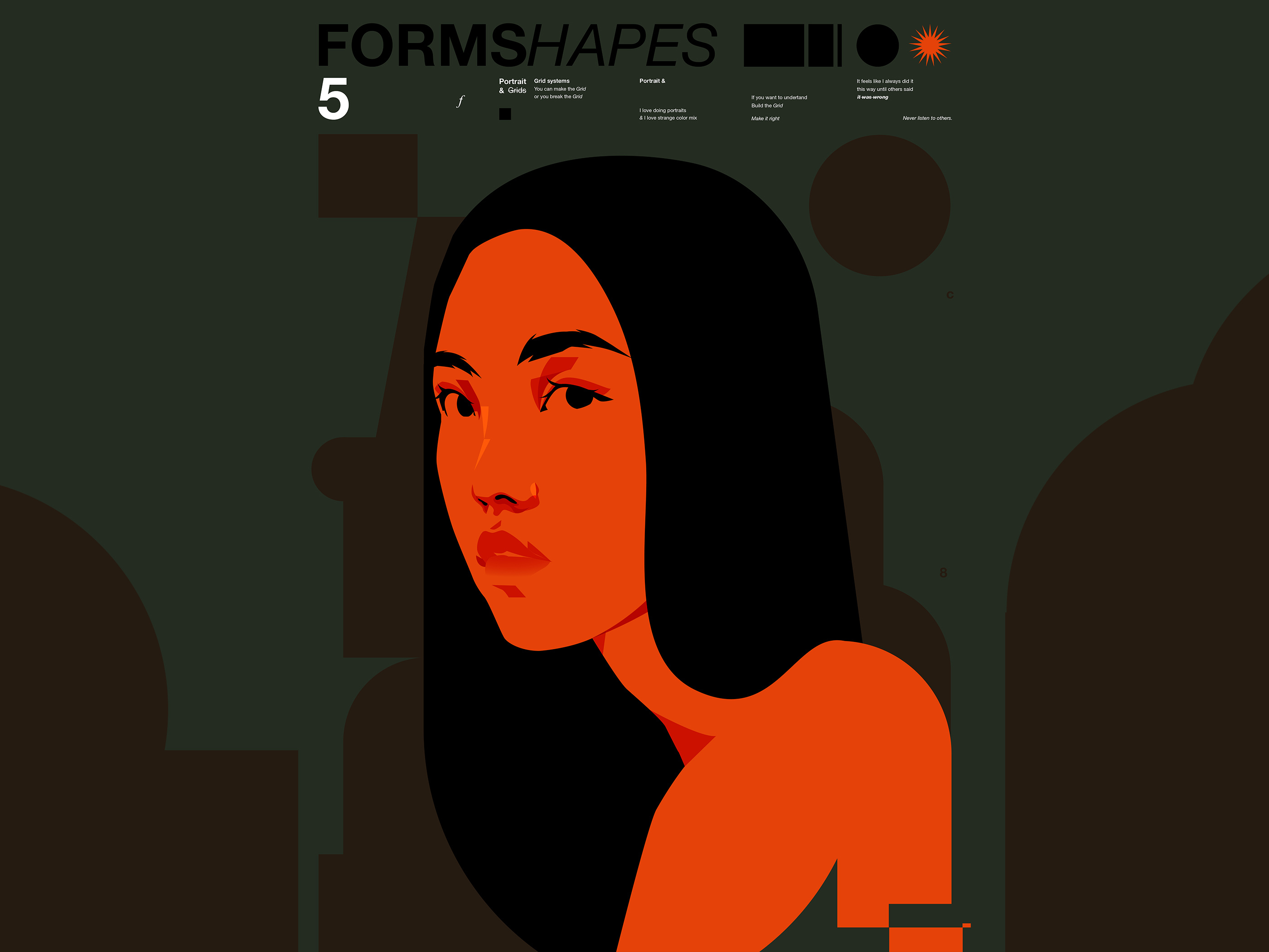 2649 cover cover illustration design editorial editorial illustration graphic design grid illustration layout poster typography vector vector illustration woman woman illustration womna portrait