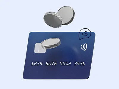3D Bank Card Animation 3d 3d animation 3d icon 3d illustration animation bank card cashback cashback bonuses coins money saving motion motion design payment methods ui animation