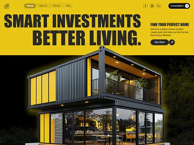 Real Estate Website UI Design | Modern Property Landing Page UX agency website design architecture website landing page design modern website design property listing website property website design real estate homepage real estate landing page real estate website real estate website redesign real estate website ui real estate website ux ui uiux website ui design
