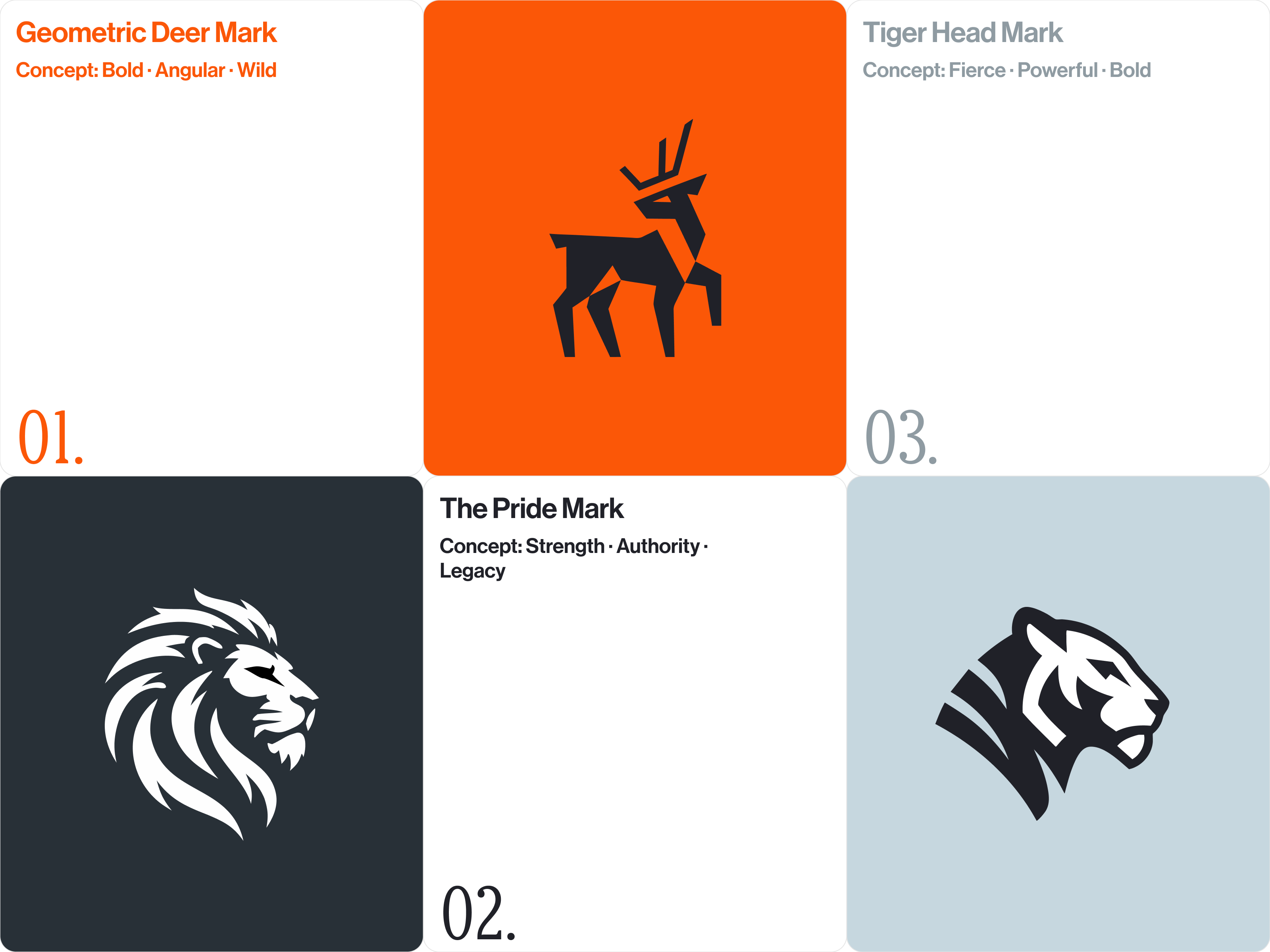 Brand Logo Marks – Animal Icon Identity Concepts Collection animal logo brand identity system brand logo design brandidentity branding creativedesign design graphic design icon identity design illustration logo logo concept logodesign modernlogo startup branding symbol design
