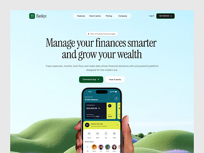 Fintech Landing Page | SaaS Financial Management Platform