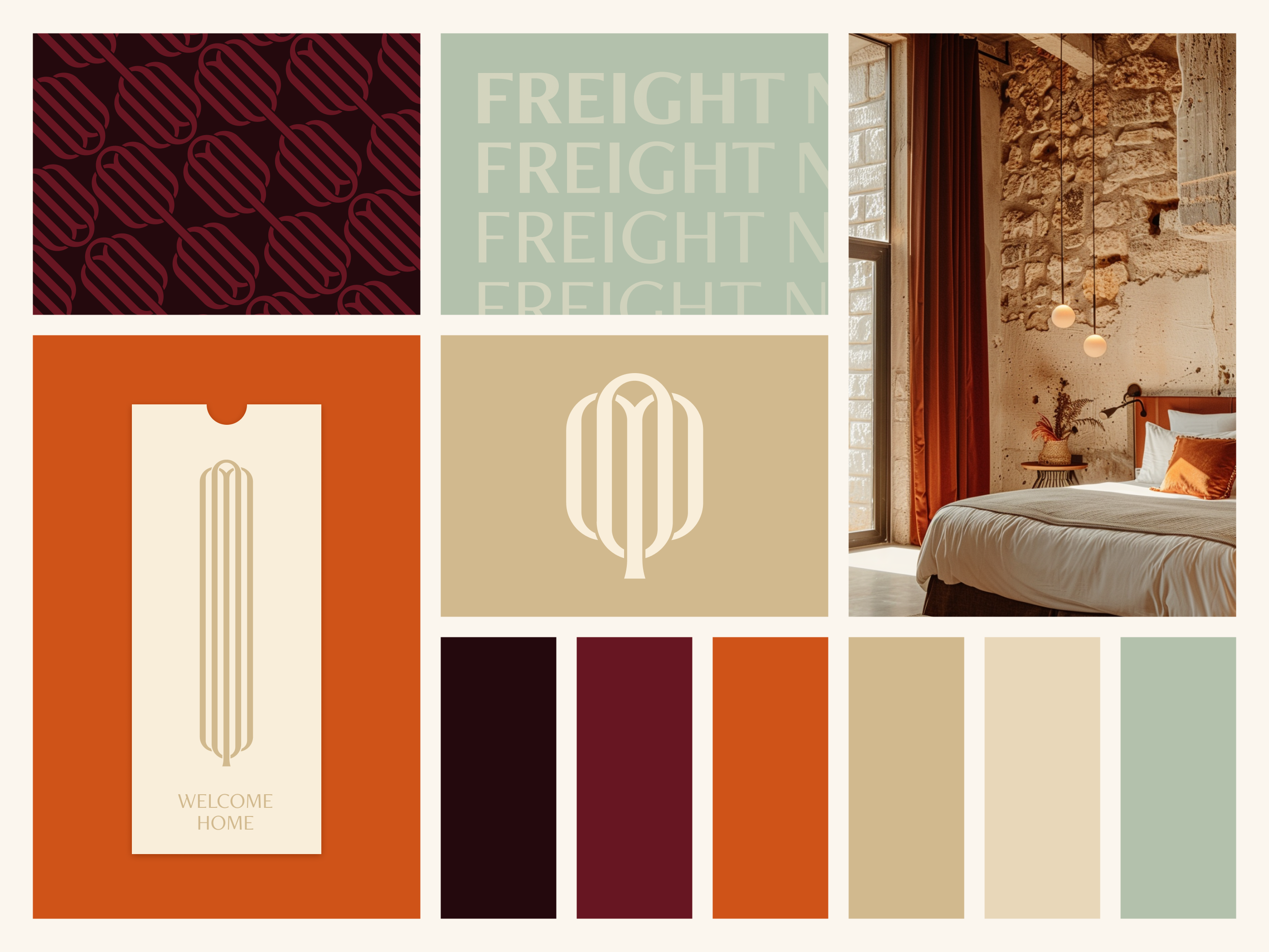 Luxury Hotel Brand Identity Concept with Tree Monogram