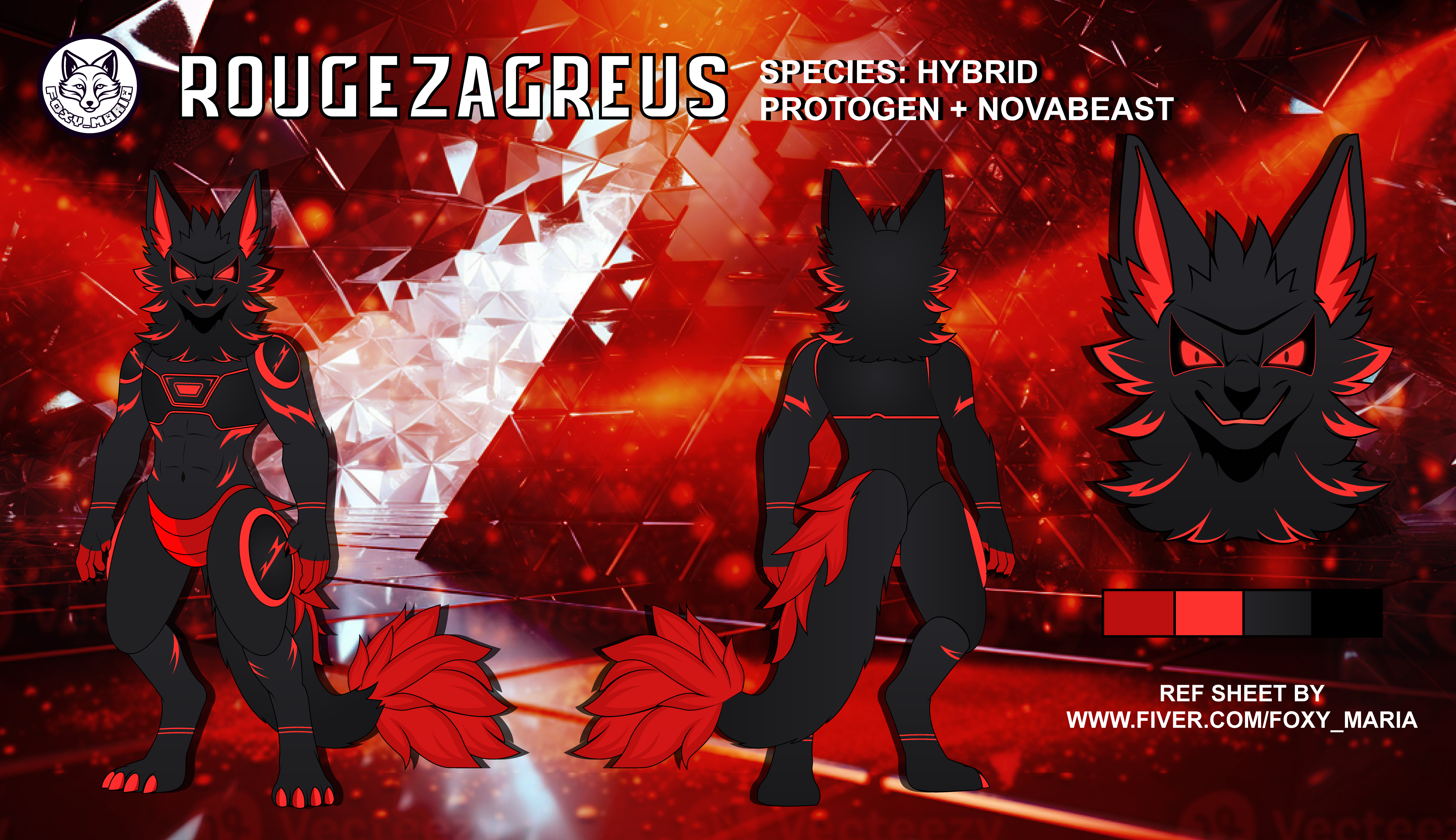 Protogen x Novabeast Hybrid Furry Ref Sheet | Commissions Open! characterdesign characterrefsheet commissionsopen customfurryart cutefurry digitalart dribbbleartist fantasyfurry foxymaria furryart furryartwork furrycharacter furrycommission furryillustration furryoc furryreferencesheet hybridfurry novabeast protogen uniquefurrycharacter