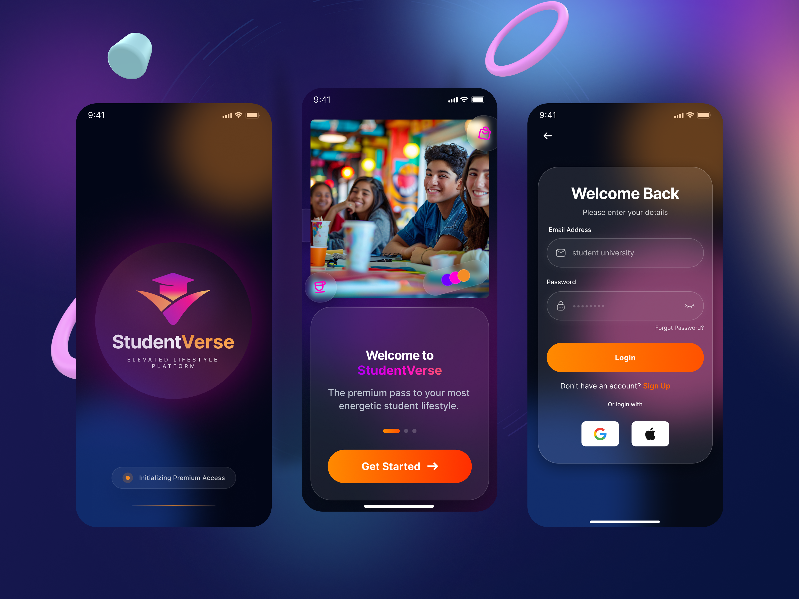 Student Lifestyle App Design app app design dashboard hero section kids app landing page mobile app onboarding app student student app study app ui ui design website