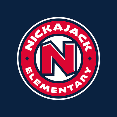 Nickajack Elementary design education elementary school logo roundel school branding sports