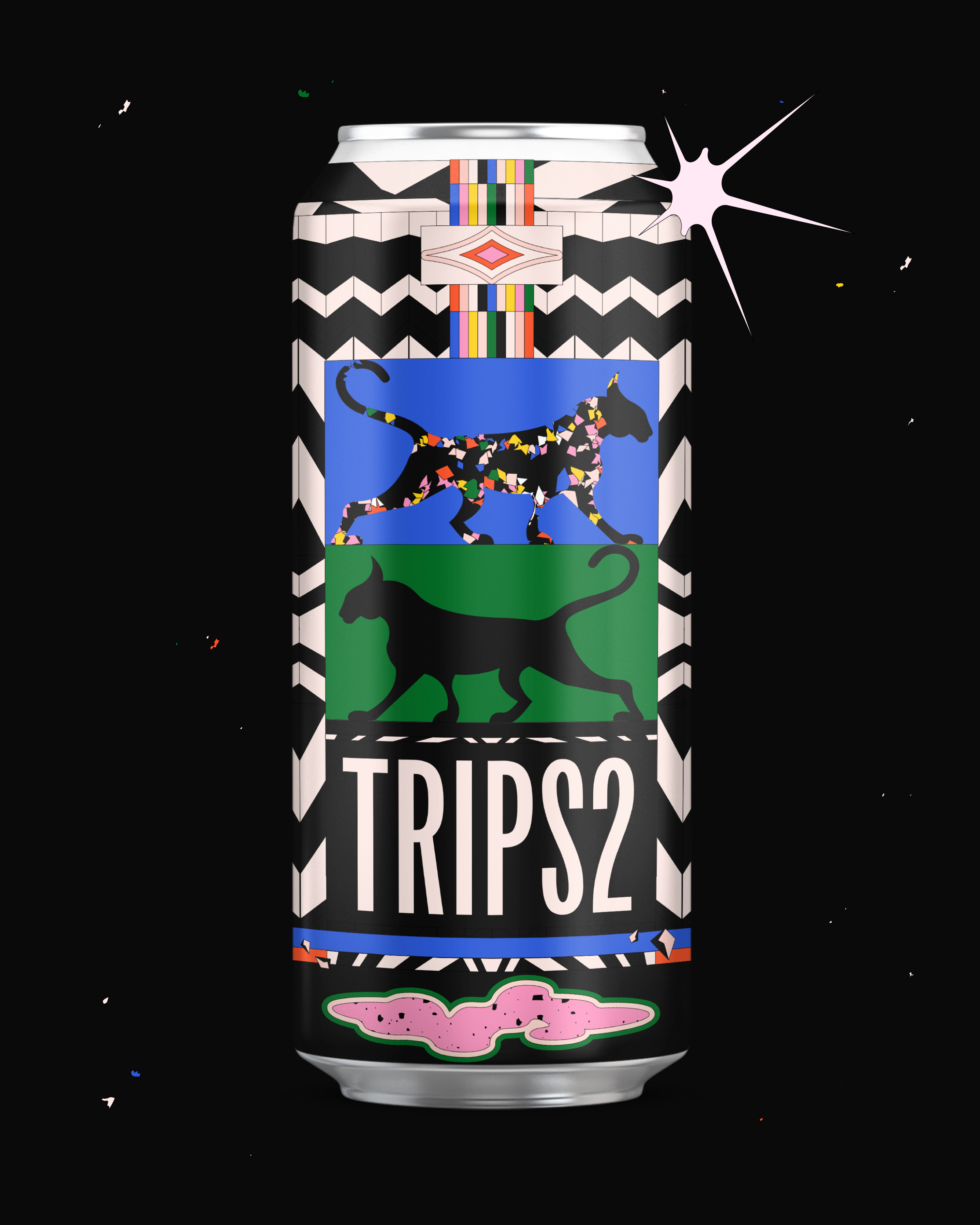 Beer Packaging Concept beer beer design beverage branding brew brewery can drink drink design graphic design illustration illustrator label design packaging psychodelic soda trippy