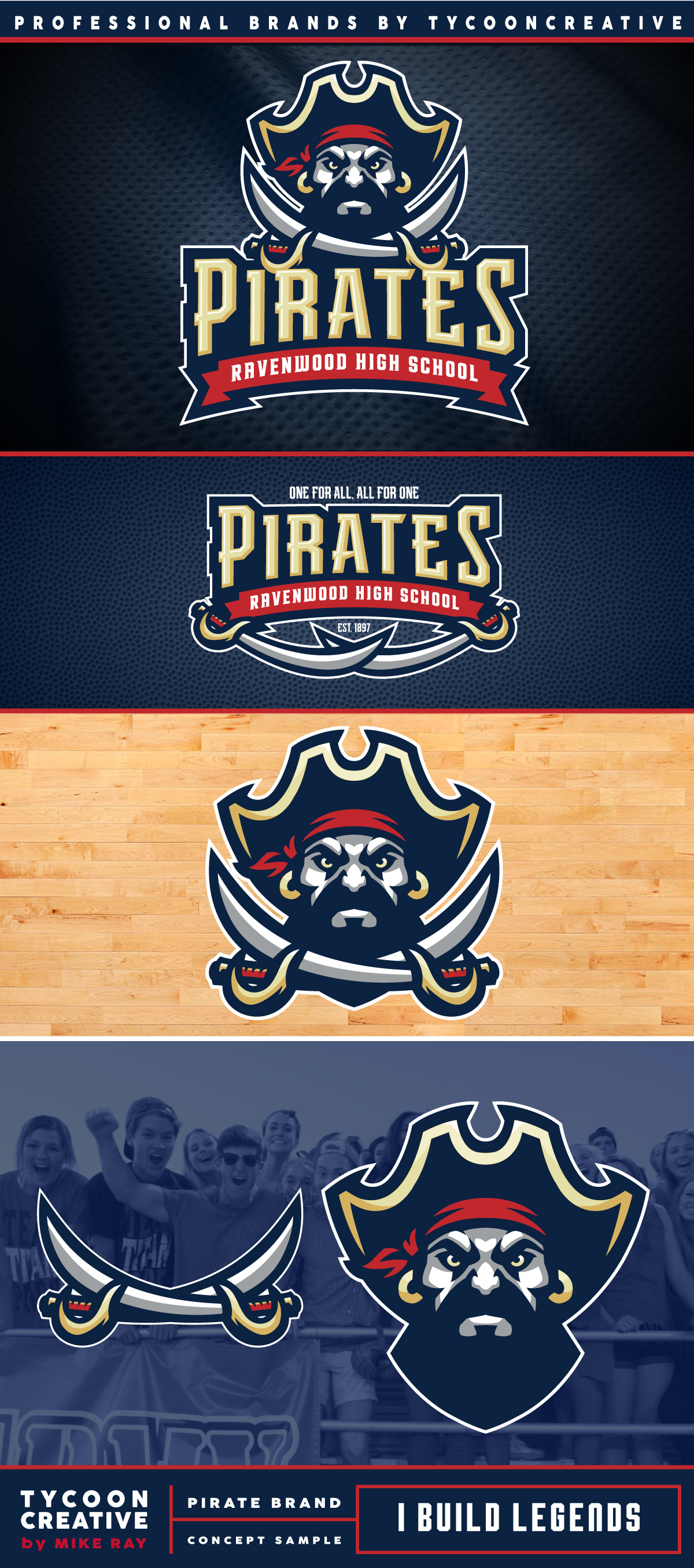 RAVENWOOD PIRATES branding