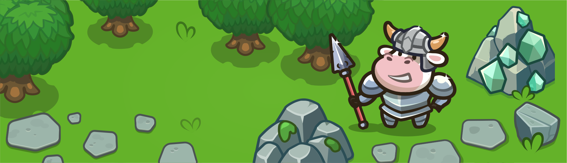 Cow castle - complete 2D game art production 2d game ar 2d sprites animal characters asset pack building sprites casual game collectible resources cow character cute game art environment design game assets game sprites idle game indie game mobile game resource icons sprite shee strategy game tileset ui assets