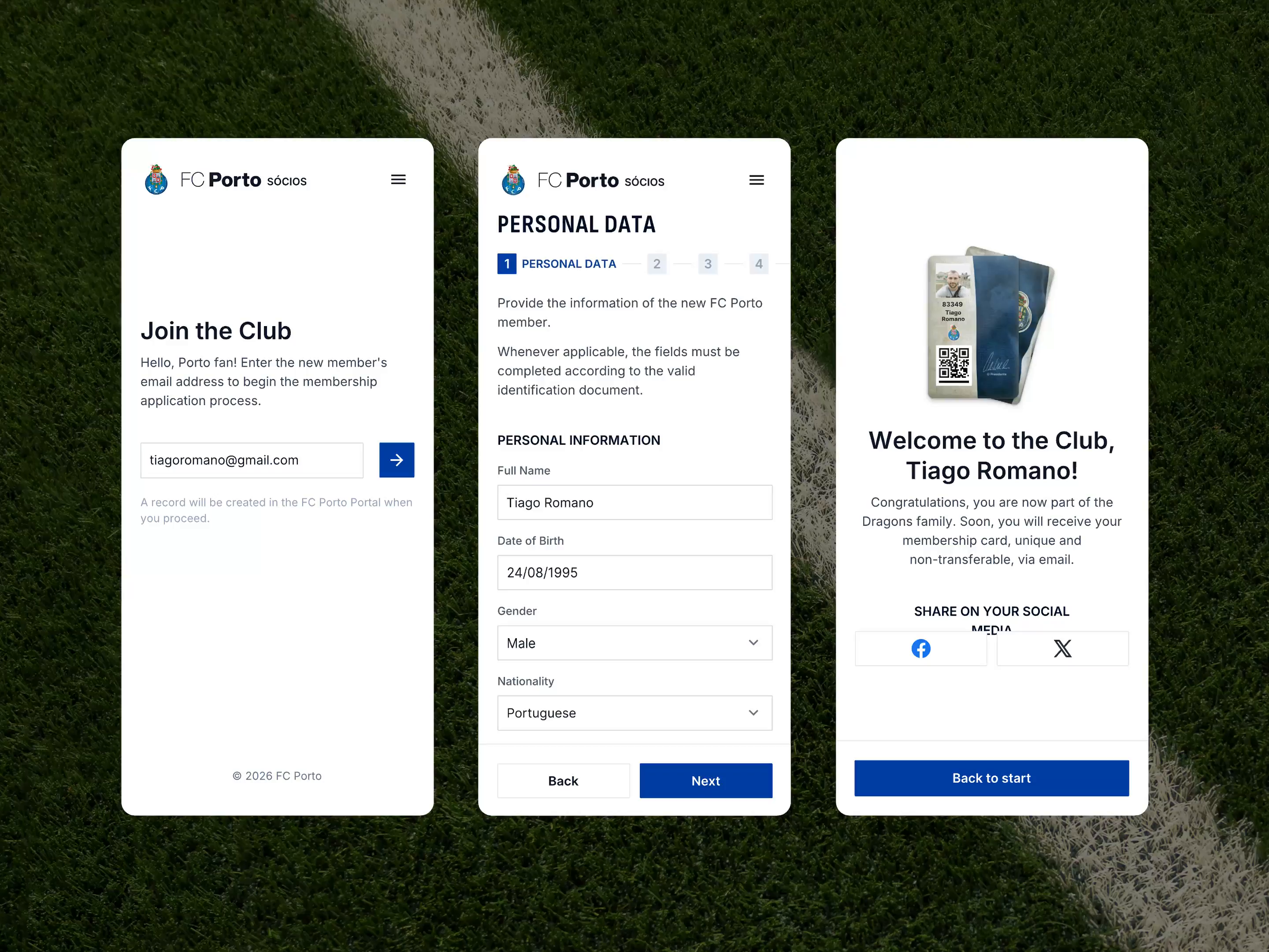 FC Porto — Mobile Subscription Flow