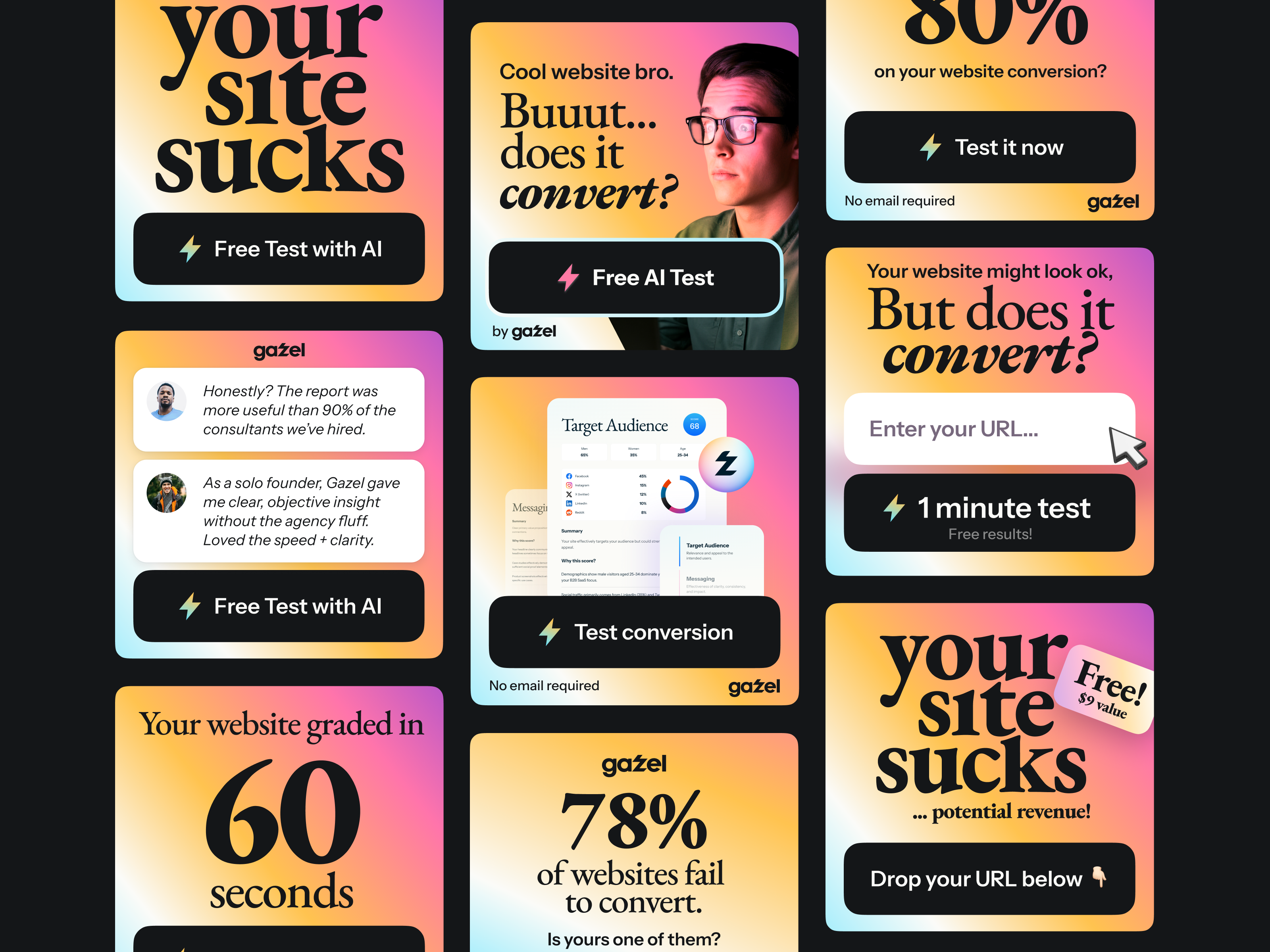 Gazel Ads ad ads advertising agency ai animation branding converter design gazel graphic design logo marketing motion graphics team testimonials ui unfold website