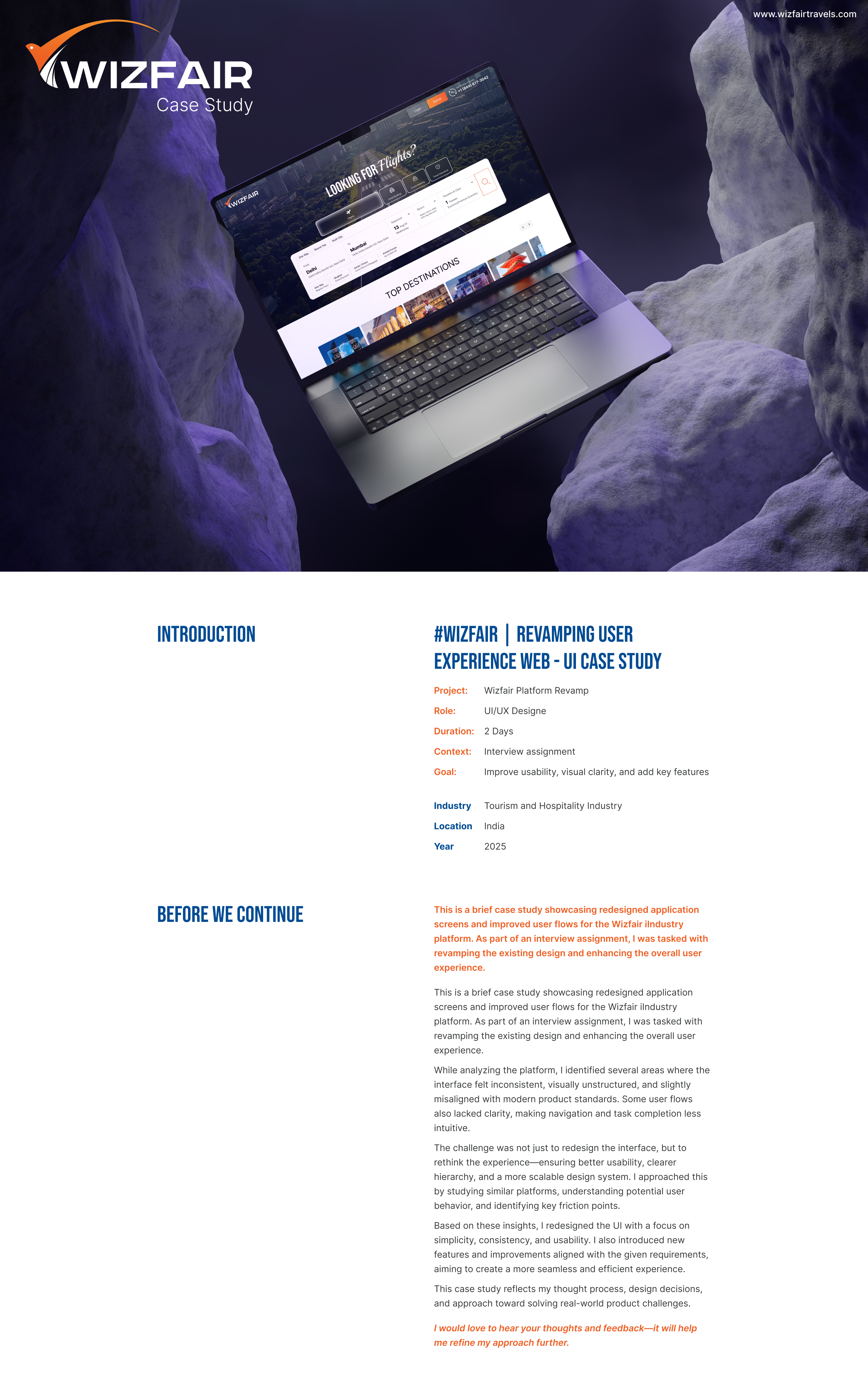 Wizfair Travels | Web app design application ui wizfair travels