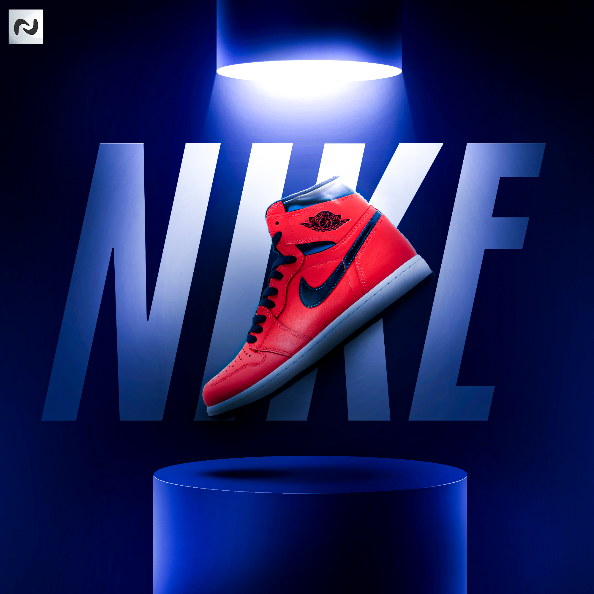Air Jordan-Inspired Sneaker Ad — Premium Streetwear advertising branding nike social media post streetwear